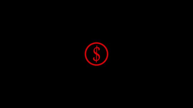 Dollar down icon design,Money transfer Icon icon in flat style,Dollar coin falling down. Icon of a coin and arrow pointing down, concept of financial crisis