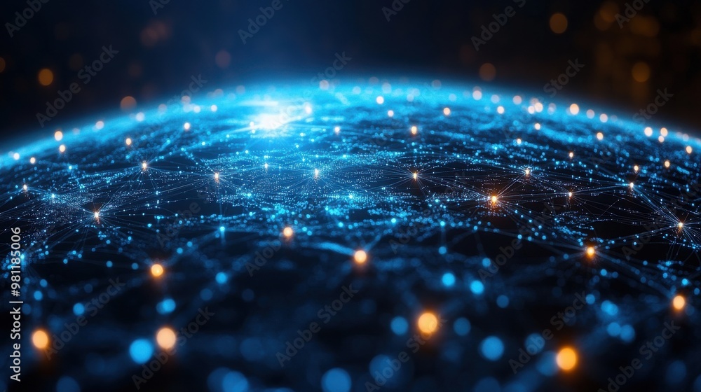 Poster the concept of business technology the internet and the network html5
