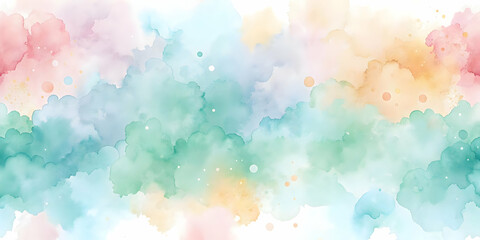 Serene Pastel Watercolor Background for 2025 Calendar | Elegant Seamless Design with Soft Washes, Ideal for Creative Business Themes