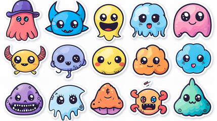 funny comic characters stickers