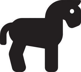 Horse icon symbol vector image Illustration
