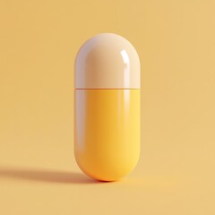 3D Pill Bottle Icon: Container for Medications Illustration Logo