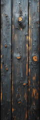 Fototapeta premium Weathered wooden planks with rustic texture and dark knots 