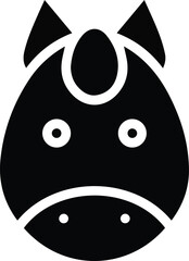 Horse icon symbol vector image Illustration
