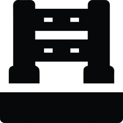 Obraz premium Horse icon symbol vector image Illustration 