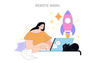 small business. Flat Vector Illustration