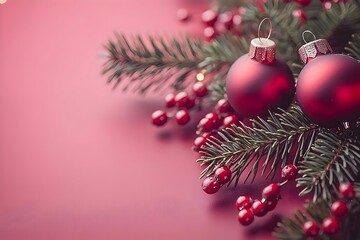 Minimalistic and elegant Christmas backgrounds, designed for adding text in ultra HD.