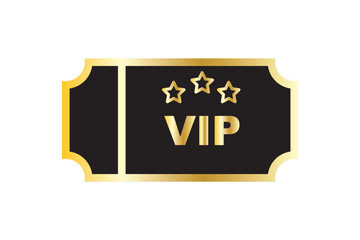 VIP TICKET line icon, linear, outline, graphic ,illustration