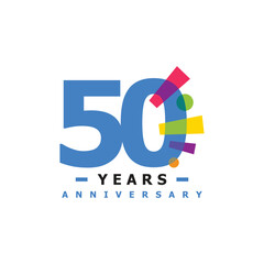 50 Years Anniversary Celebration Number Collection Design Fun