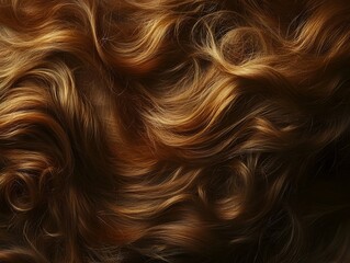Naklejka premium Captivating Cascade of Flowing Hair Texture and Ethereal Aesthetic