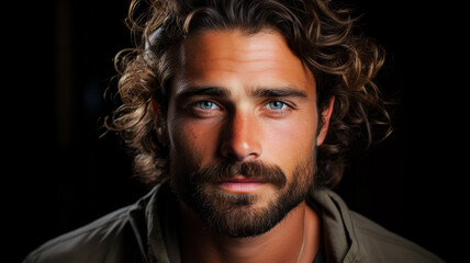 Close Up Portrait Of Man