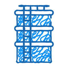 water tank doodle icon sketch vector. water tank sign. isolated symbol illustration