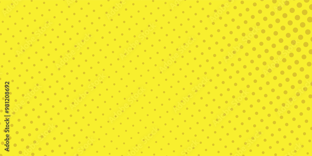 Poster dots halftone yellow orange color pattern gradient texture with technology digital background. dots 