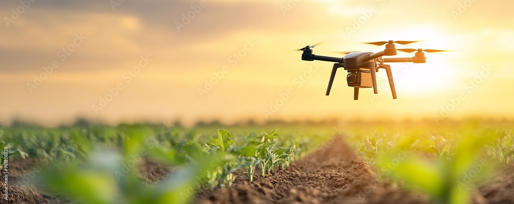 Poster revolutionizing agriculture with autonomous robotics - smart crop monitoring and automated farm tool