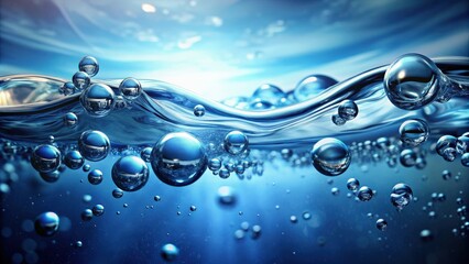 Tranquil image of flowing water bubbles , flowing, water, bubbles, underwater, abstract, motion, stream, peaceful, ripples, aqua