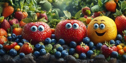 The vibrant metropolis where face-painted fruits transform daily routines into delightful, playful adventures