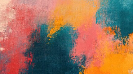 Fototapeta premium Colorful Oil Painting On Canvas With Dry Brush Effect Background Abstract Art Multicolor