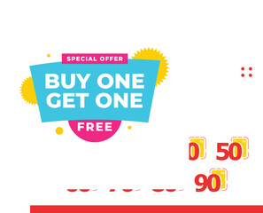 Modern Anniversary Number Collection Design