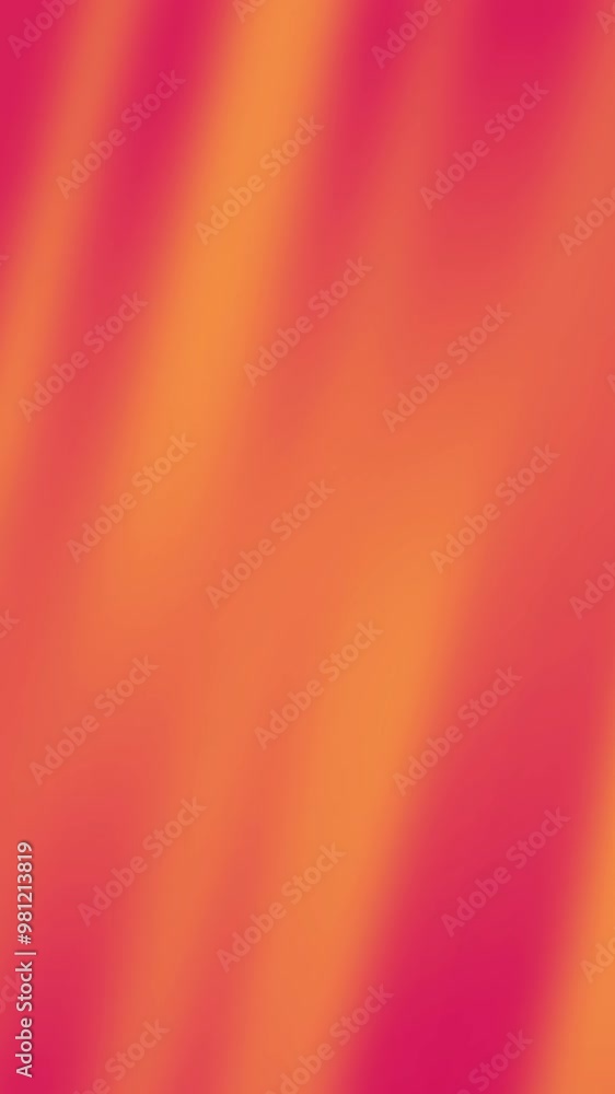 Poster gradient background loop colorful orange red 4k vertical