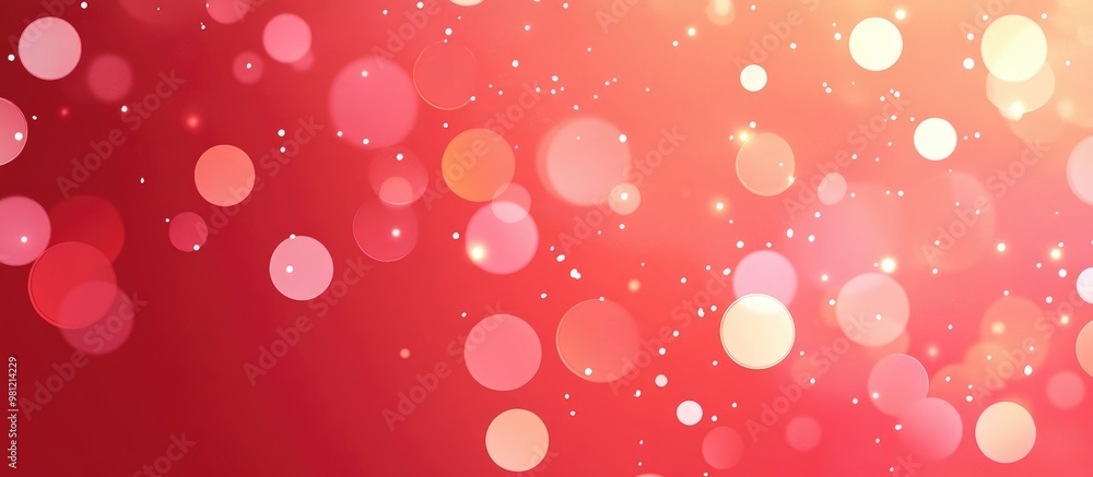 Aufkleber abstract red background with bokeh effect for valentine s day concept