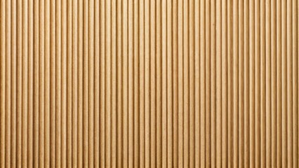 Fototapeta premium Natural corrugated carton sheet with Kraft cardboard texture and vertical stripes , cardboard, paper, background, texture