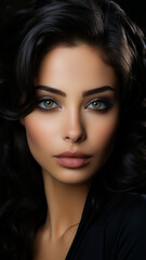 Fototapeta premium A Radiant Portrait of a Glamorous Woman