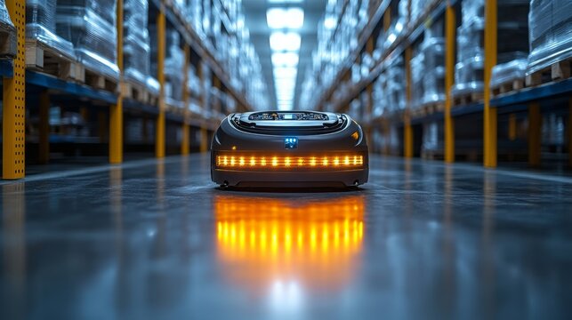 Advanced sensor array on automated guided vehicle operating in a warehouse environment