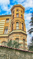 Trabzon Kostaki Mansion (Trabzon Museum) Greek architecture landscaping, walls, interior floor and wall patterned tiles and ironwork