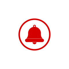 Alarm bell icon isolated on transparent background