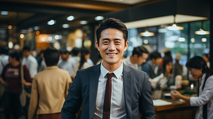 Fototapeta premium Successful Asian Entrepreneurs. Asian Business Team