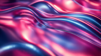 Obraz premium A close-up of a metallic helmet with soft, flowing streaks of neon light gliding across its smooth surface,