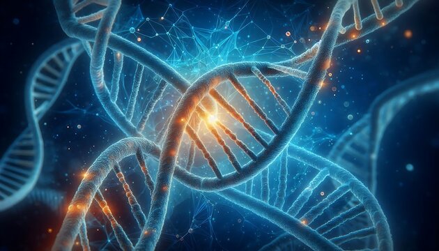 Scientific DNA Helix Artwork