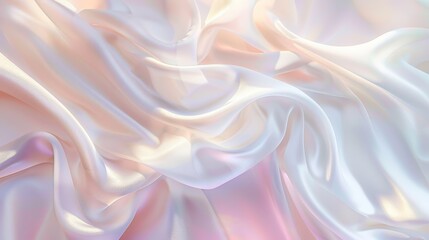 Obraz premium The collection features luxurious white silk satin fabrics with smooth, flowing textures, ideal for fashion design, upholstery, and creative projects. Perfect for adding elegance