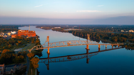 Burlington Bristol Bridge at Sunrise