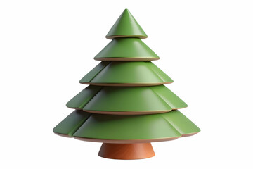 Obraz premium 3D Recycled Paper Christmas Tree Concept - Seamless Minimal Background with Eco-Friendly Holiday Design, Repeating Pattern of Sustainable Trees in Earthy Tones and Textures