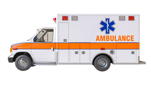 ambulance isolated on transparent background