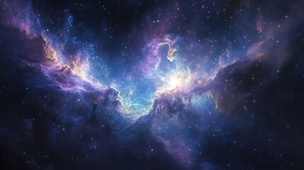 Obraz premium Space Galaxy Night Sky With Cosmic Clouds ,Universe science astronomy. Illustration Background