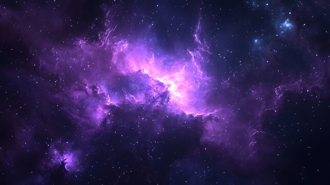 Space Galaxy Night Sky With Cosmic Clouds ,Universe science astronomy. Illustration Background