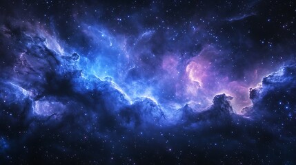 Space Galaxy Night Sky With Cosmic Clouds ,Universe science astronomy. Illustration Background