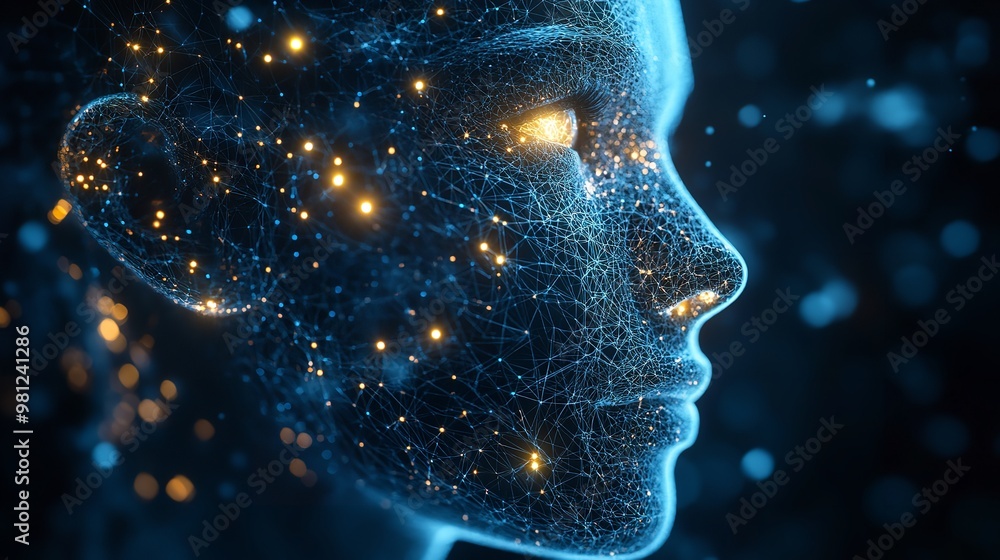 Aufkleber technology artificial intelligence (ai) and internet of things iot concept. data center background