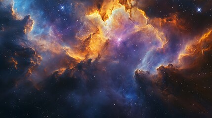 Space Galaxy Night Sky With Cosmic Clouds ,Universe science astronomy. Illustration Background