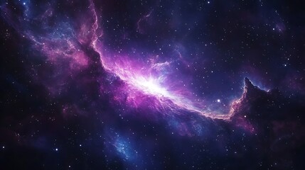 Fototapeta premium Space Galaxy Night Sky With Cosmic Clouds ,Universe science astronomy. Illustration Background