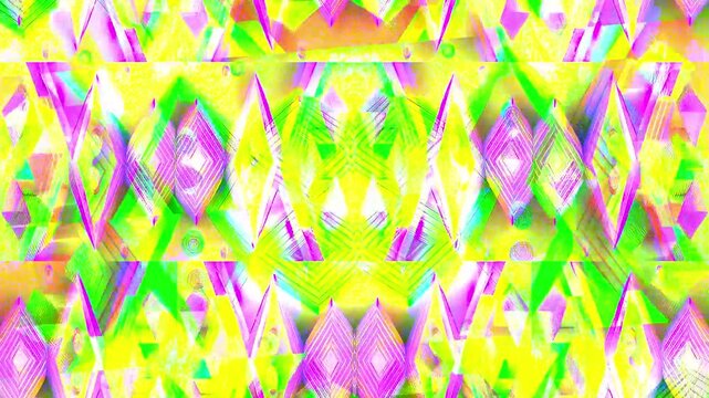 Psychedelic glitch abstract looped animation