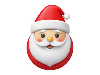 Obraz premium santa claus icon isolated on white