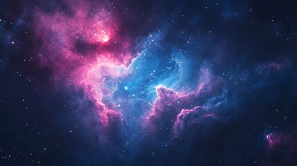Space Galaxy Night Sky With Cosmic Clouds ,Universe science astronomy. Illustration Background