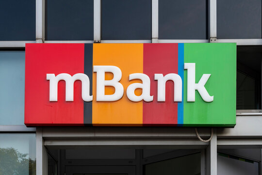 Warsaw, Poland - August 27, 2024: mBank