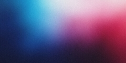 Obraz premium Gradient background with bright cerulean and deep burgundy tones, noise texture effect