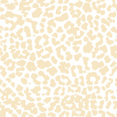 Seamless Vector. Monochrome abstract textured leopard animal skin background. Repeatable ready template.