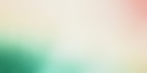 Obraz premium Gradient background with dark emerald and light pink tones on a light yellow backdrop, noise texture effect