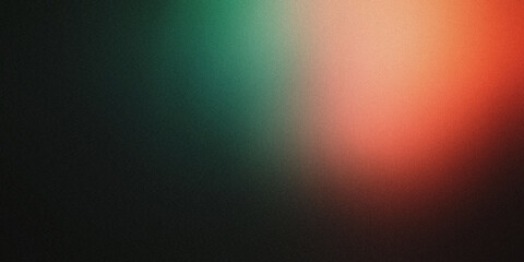 Obraz premium Gradient background with deep mahogany and dark hunter green tones, noise texture effect